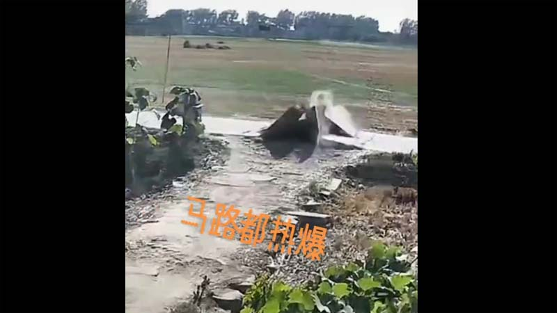 離火運河南路面超60℃